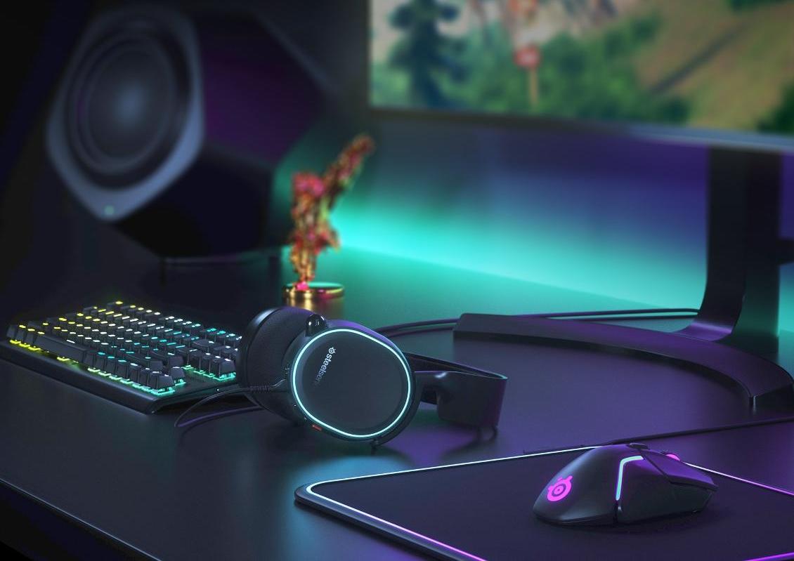 Наушники с микрофоном Steelseries Arctis 5 2019 Edition (White) купить в интернет-магазине icover