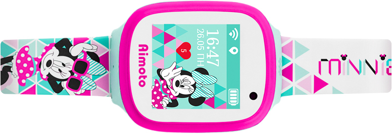 Детские умные часы Кнопка жизни Aimoto Disney Минни 9301106 (Fuchsia) купить в интернет-магазине icover
