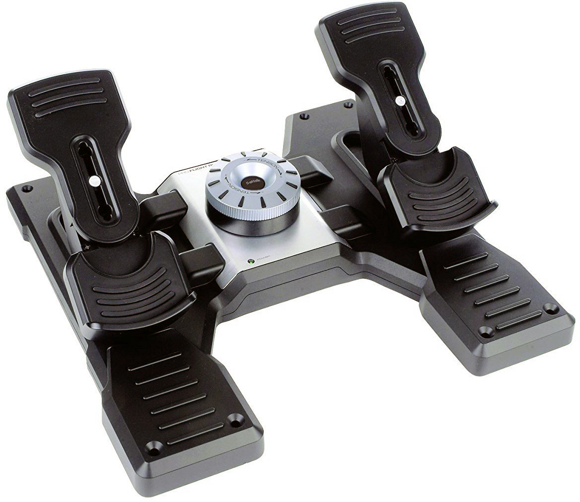 

Контроллер для игровых авиасимуляторов Logitech Flight Rudder Pedals 945-000005 (Black), Flight Rudder Pedals