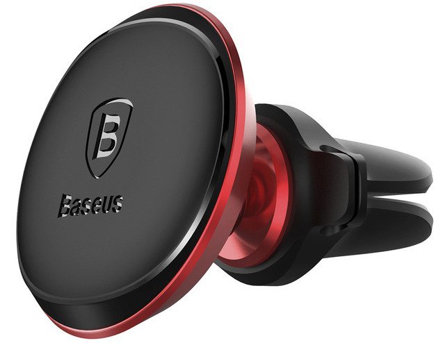 Автомобильный держатель Baseus Magnetic Air Vent Car Mount Holder (SUGX-A09) для смартфонов (Red) купить в интернет-магазине icover