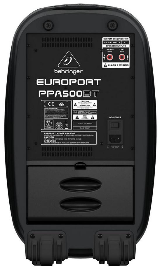 Behringer PPA500BT (A050807) - портативная система звукоусиления (Black) купить в интернет-магазине icover