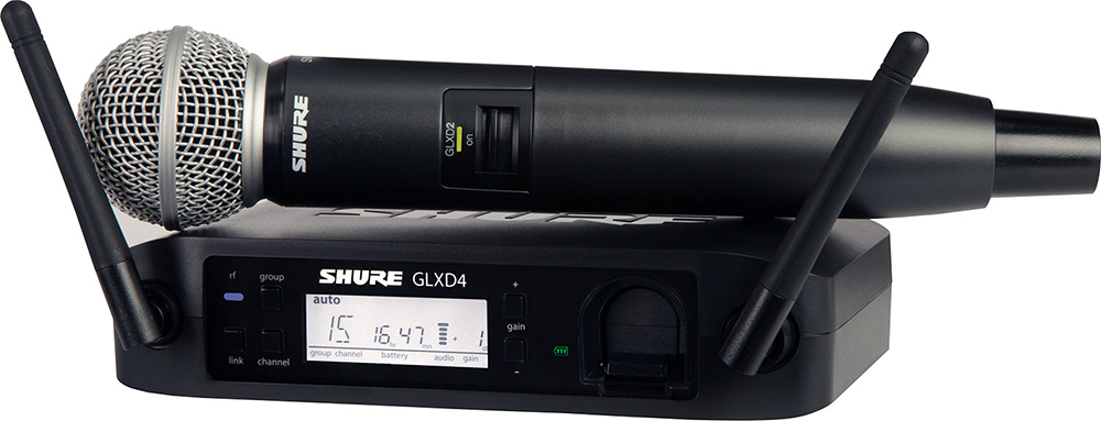 Вокальная радиосистема Shure GLXD24E/SM58 Z2 с ручным передатчиком (Black) купить в интернет-магазине icover