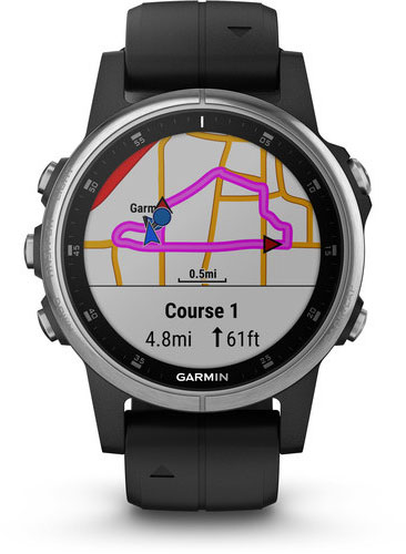 Умные часы Garmin Fenix 5S Plus 010-01987-21 (Silver/Black) купить в интернет-магазине icover