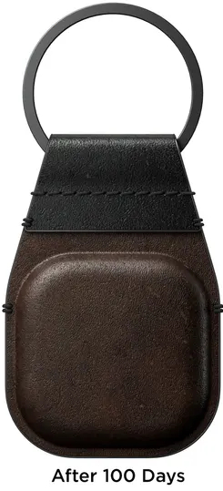Брелок Nomad Leather Keychain (NM01011385) для Apple AirTag (Brown) купить в интернет-магазине icover