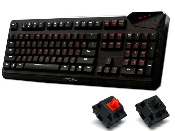 Tesoro Durandal eSPORT Edition TS-G1NL - игровая клавиатура (Black/Cherry MX Black&Red) купить в интернет-магазине icover