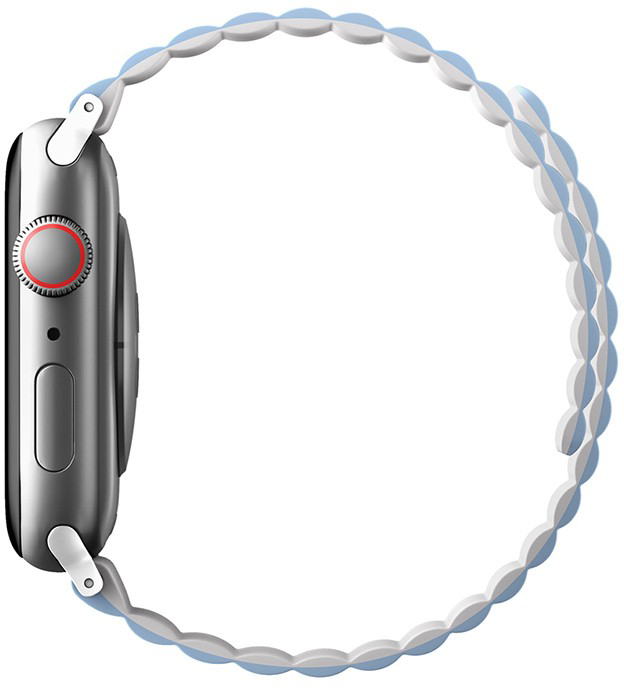 Ремешок Uniq Revix (41MM-REVWHTBLU) для Apple Watch 41 / 40 / 38 mm (White/Arctic Blue) купить в интернет-магазине icover