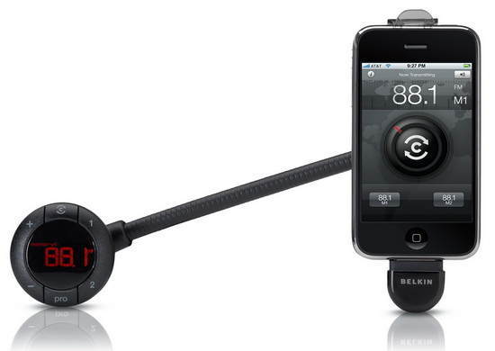 Belkin TuneBase FM Live (F8Z618) - автозарядка и FM-трансмиттер для iPhone/iPod купить в интернет-магазине icover