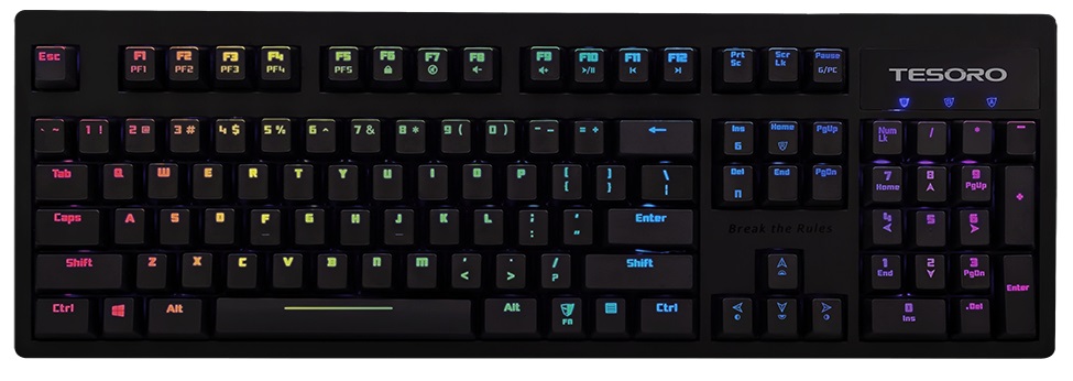 Tesoro Excalibur Spectrum Kailh Blue (TS-G7SFL) - игровая клавиатура (Blue) купить в интернет-магазине icover
