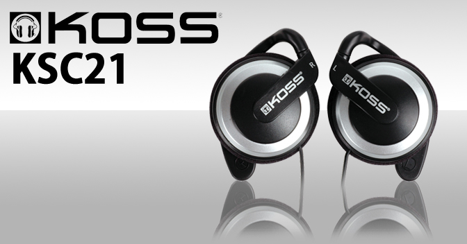 Koss KSC21 - накладные наушники-клипсы с заушным креплением (Black) купить в интернет-магазине icover