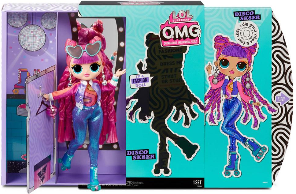 Кукла-сюрприз LoL OMG 3 Series Disco Sk8er (567196) купить в интернет-магазине icover