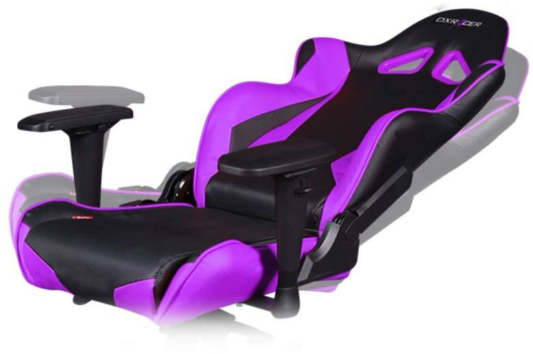 Компьютерное кресло DXRacer OH/RV131/NV (Black/Purple) купить в интернет-магазине icover