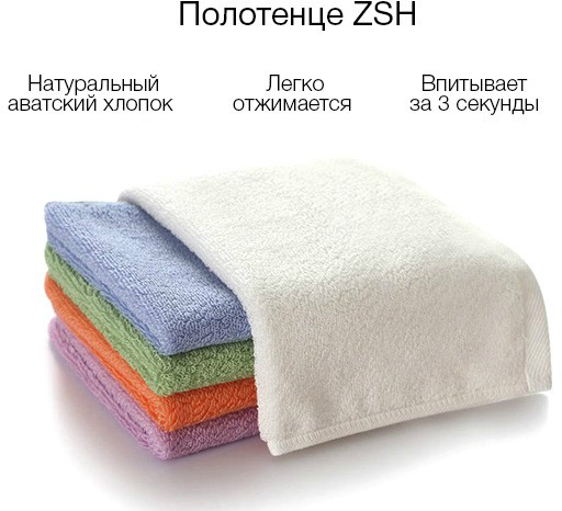 Полотенце Xiaomi ZSH Youth Series 760x340mm (Blue) купить в интернет-магазине icover