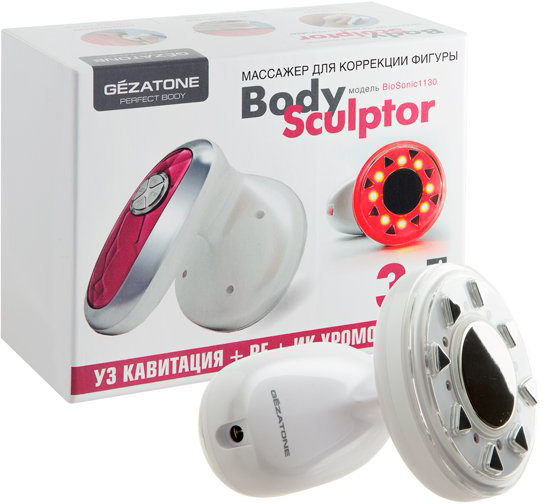 Антицеллюлитный массажер RF и ультразвук Gezatone BioSonic 1130 купить в интернет-магазине icover