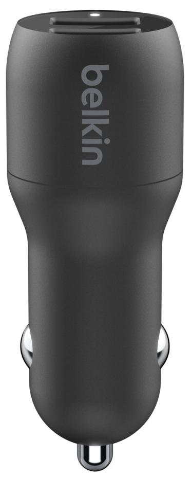 Автомобильное зарядное устройство Belkin Boost Charge Dual USB-A 24W CCD001bt1MBK (Black) купить в интернет-магазине icover