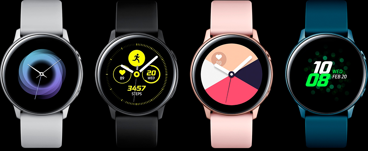 Умные часы Samsung Galaxy Watch Active SM-R500NZKASER (Black) купить в интернет-магазине icover
