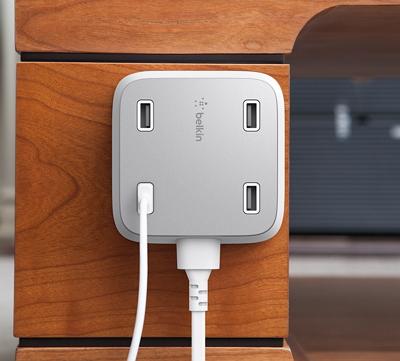 Сетевое зарядное устройство Belkin Family RockStar F8M990vfWHT (White) купить в интернет-магазине icover