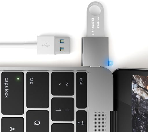 Адаптер Satechi USB-C Adapter ST-TCUAM (Space Gray) купить в интернет-магазине icover