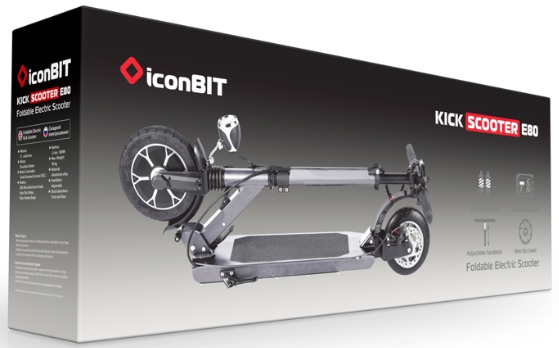 Электросамокат iconBIT Kick Scooter Е80 (Silver) купить в интернет-магазине icover