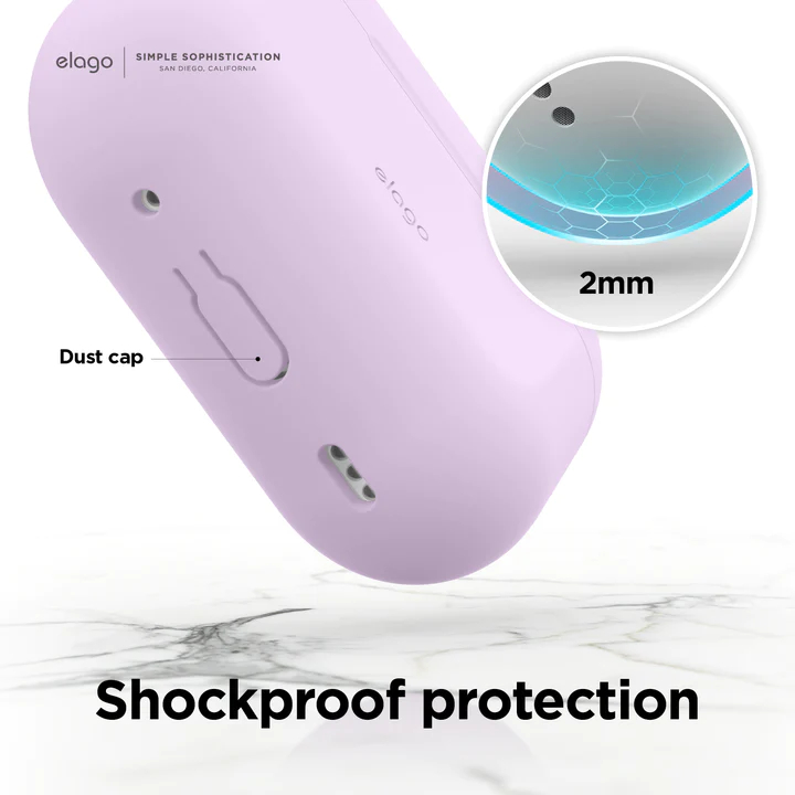 Чехол Elago Silicone Hang Case (EAPP2SC-HANG-LBL) для AirPods Pro 2 (Light Blue) купить в интернет-магазине icover