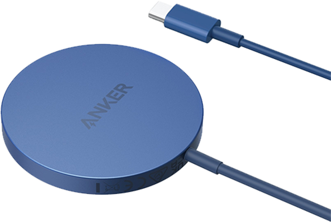 Беспроводное зарядное устройство Anker PowerWave Select+ Magnetic Pad  A2566 (Blue) купить в интернет-магазине icover