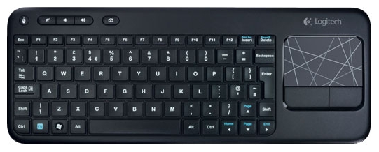 Logitech Wireless Touch K400 (920-003130) - беспроводная клавиатура с тачпадом (Black) купить в интернет-магазине icover