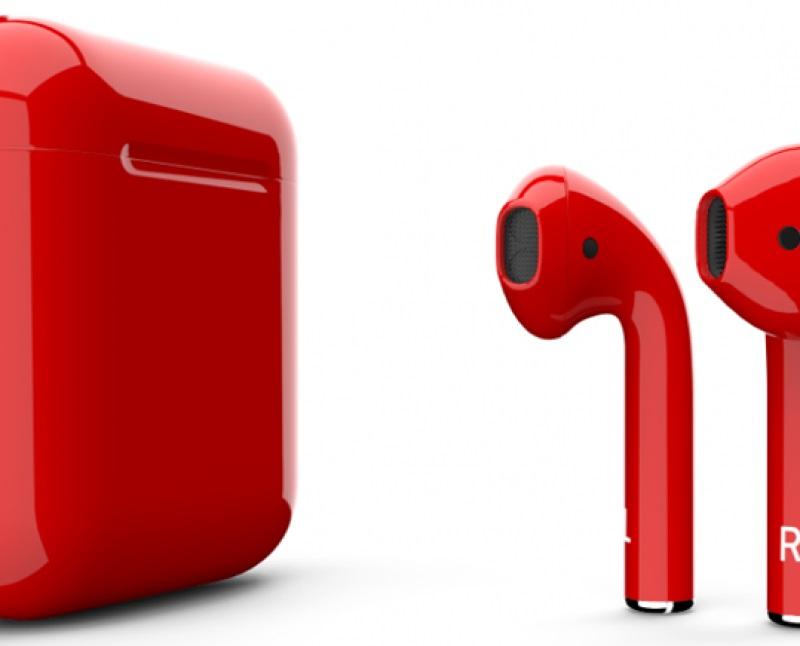Беспроводные наушники Apple AirPods Color (Gloss Red) купить в интернет-магазине icover