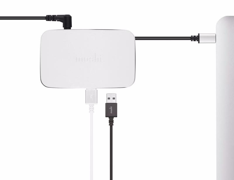 Док-станция Moshi Symbus Compact USB-C Dock (99MO084209) для ноутбука с поддержкой USB-C/Thunderbolt 3 (Silver) купить в интернет-магазине icover