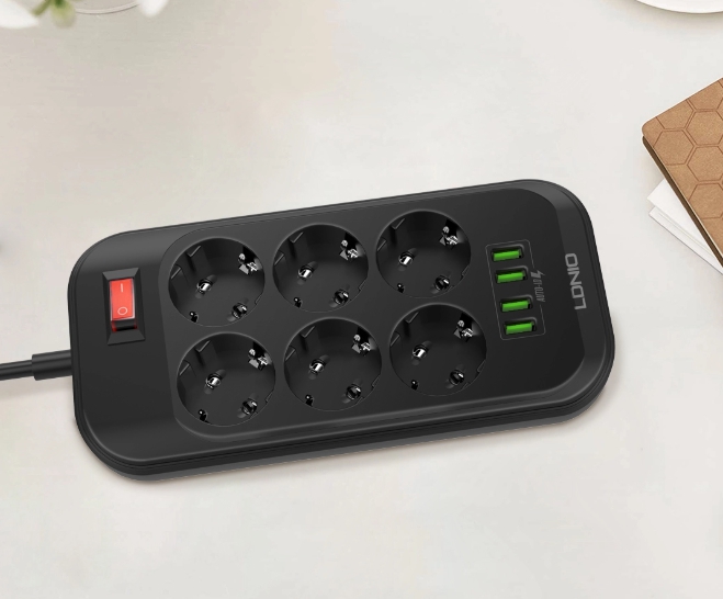 Сетевой фильтр LDNIO SE6403 (Black) купить в интернет-магазине icover