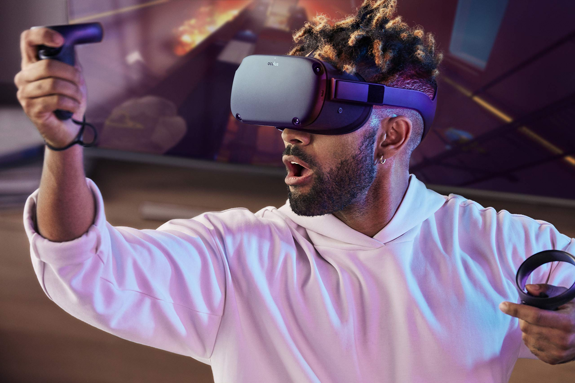 Очки виртуальной реальности Oculus Quest 64 Gb (Black) купить в интернет-магазине icover
