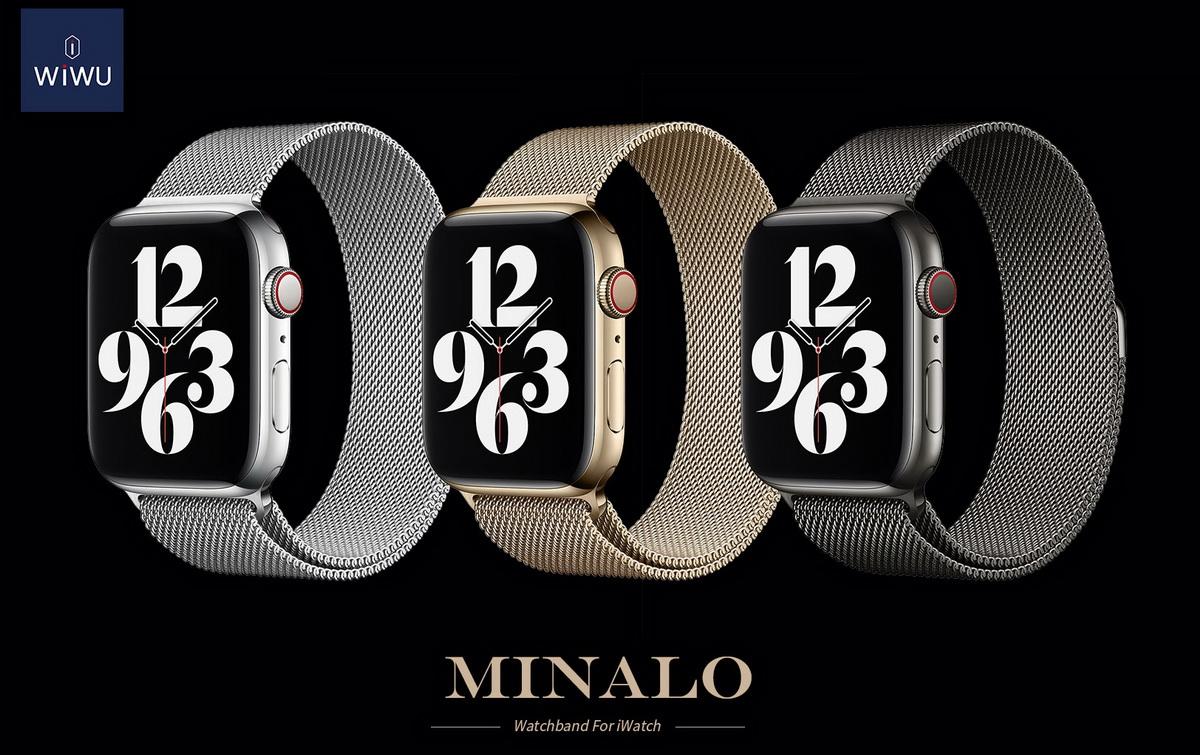 Ремешок Wiwu Minalo для Apple Watch 42/44 mm (Silver) купить в интернет-магазине icover
