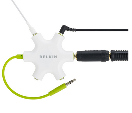 Belkin RockStar – хаб для наушников (White/Green) купить в интернет-магазине icover