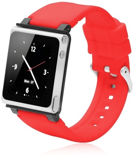 iWatchz Q Series - ремешок на запястье, превращающий iPod nano 6G в часы (Red) купить в интернет-магазине icover
