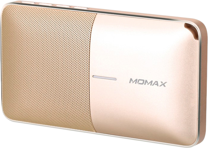 Портативная акустика Momax Zonic Wireless BST3GLD (Gold) купить в интернет-магазине icover