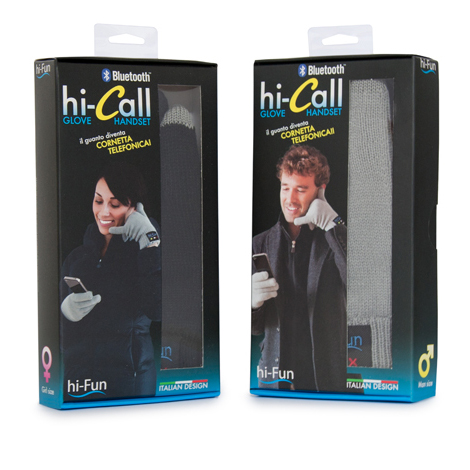 Hi-Fun Hi-Сall Bluetooth (Men Size) - сенсорные перчатки со встроенной гарнитурой (Black) купить в интернет-магазине icover