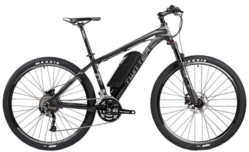 Электровелосипед Twitter Mantis E1 17 (Black/Grey) купить в интернет-магазине icover