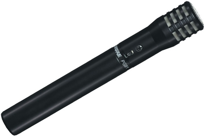 Кардиоидный конденсаторный инструментальный микрофон Shure PGA81-XLR (A058945) c выключателем (Black) купить в интернет-магазине icover