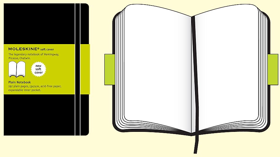 Блокнот нелинованный Moleskine Classic Soft Large QP618 (Black) купить в интернет-магазине icover