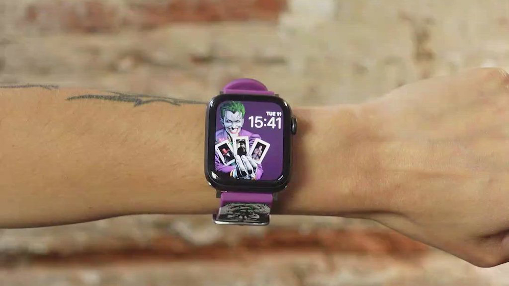 Ремешок MobyFox DC Joker Modern Comic (ST-WNR22DCC2006) для Apple Watch (Black) купить в интернет-магазине icover