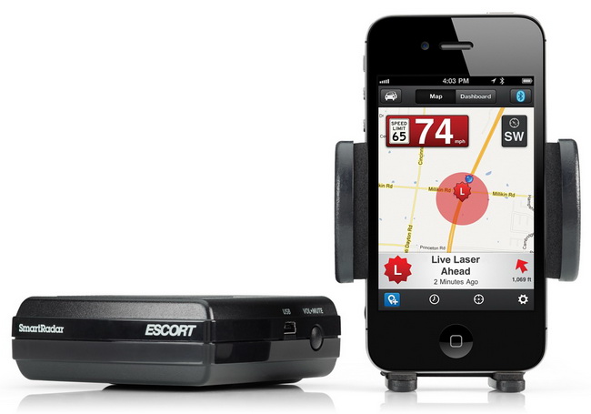 Escort SmartRadar Detector Apple Pack - радар-детектор для iPhone/iPod/iPad купить в интернет-магазине icover