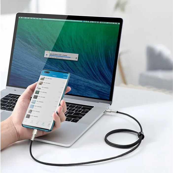 Кабель Baseus Cafule (CATJK-D01) USB-C/USB-C 100W 2m (Black) купить в интернет-магазине icover
