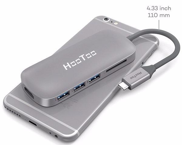 HooToo Shuttle USB 3.1 (HT-UC001) - USB-концентратор (Space Grey) купить в интернет-магазине icover