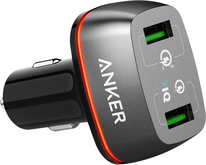 Автомобильное зарядное устройство Anker PowerDrive+ 2 Offline Packaging V3 A2224H11 (Black) купить в интернет-магазине icover