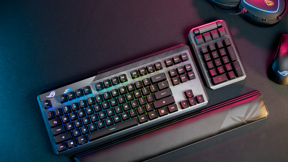 Игровая клавиатура Asus ROG Claymore II (90MP01W0-BKRA00) RX Red USB/2.4GHz (Black) купить в интернет-магазине icover