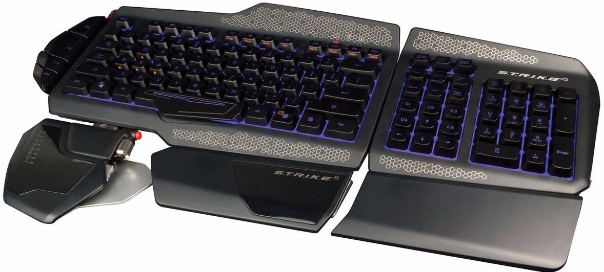 Mad Catz S.T.R.I.K.E.5 (MCB43108R002/02/1) - игровая клавиатура (Black) купить в интернет-магазине icover