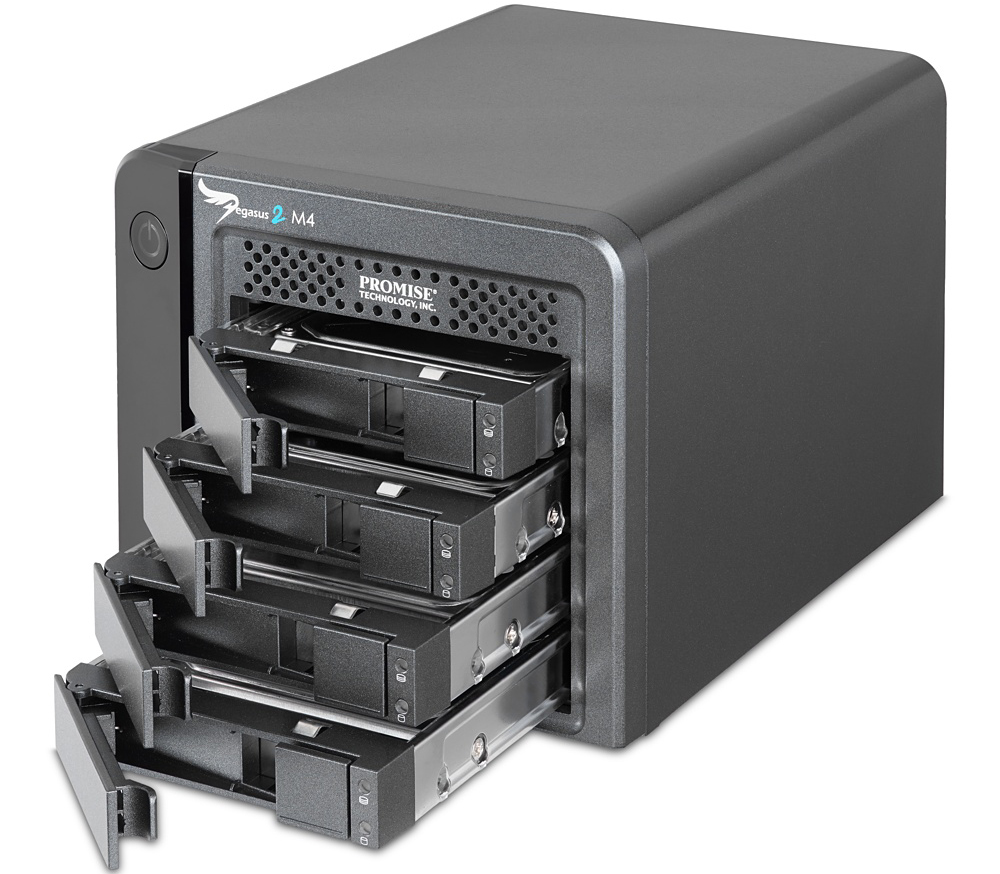 Promise Pegasus2 M4 4TB incl Thunderbolt Cable (F40PR4M01000000) - сетевое хранилище (Black) купить в интернет-магазине icover