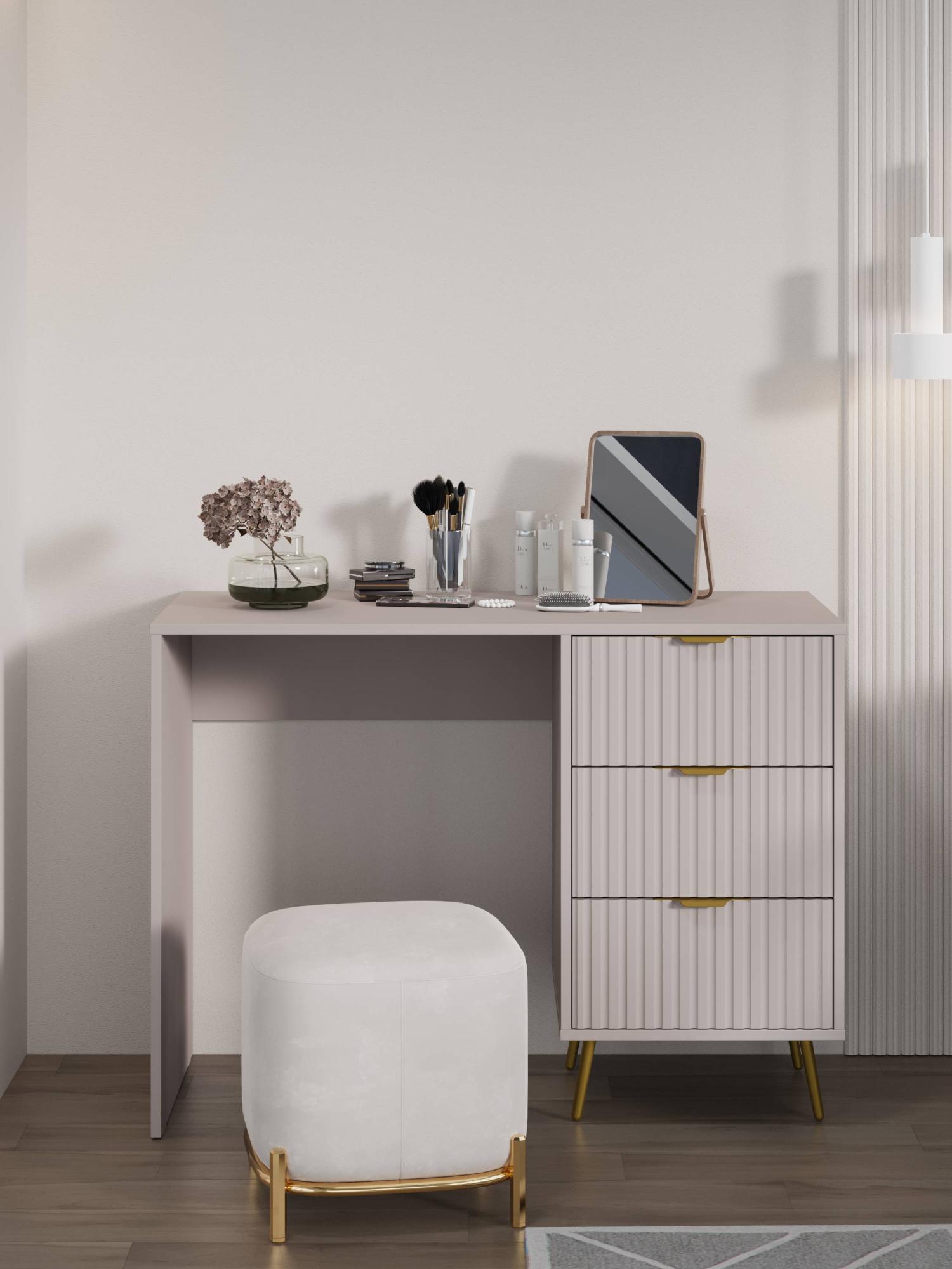 Стол письменный RIDBERG LUGANO 3Я (Cashmere/Gold) купить в интернет-магазине icover