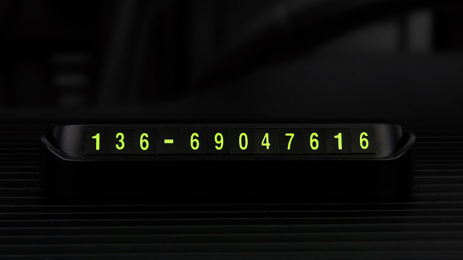 Парковочная карта Baseus Tock Temporary Parking Number Card для номера телефона (Black) купить в интернет-магазине icover