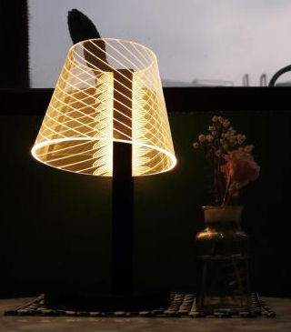 Светильник HomeTree Kong Line (D160-W-LINE) с беспроводной зарядкой (Black) купить в интернет-магазине icover