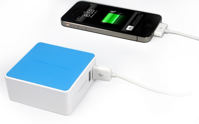 Дополнительный аккумулятор Powerocks Tetris (AC-PR-1A) 3000mAh для iPhone/iPod/iPad (Blue) купить в интернет-магазине icover
