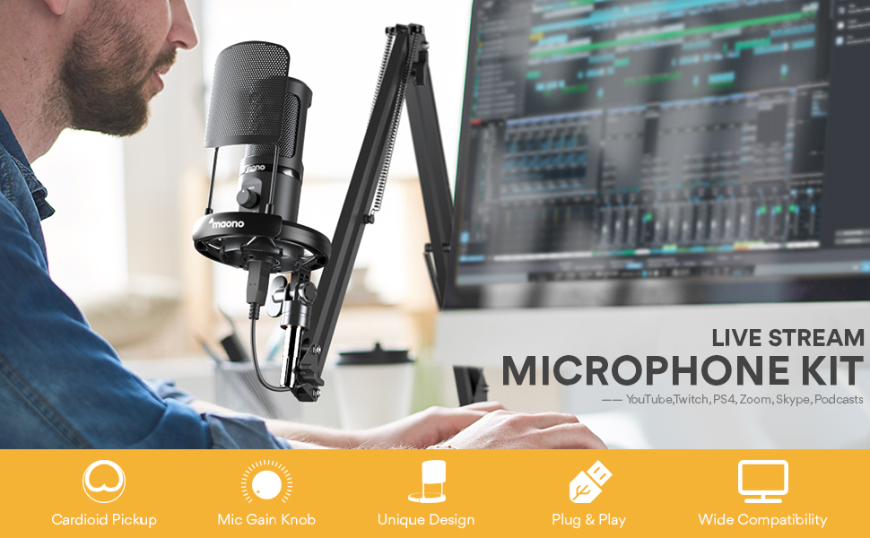 Микрофон Maono AU-PM461S (Black) купить в интернет-магазине icover
